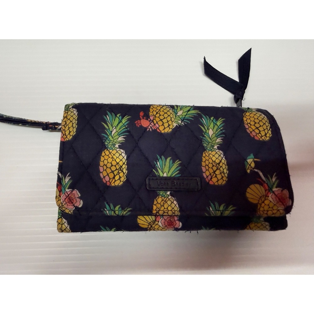 VERA BRADLEY TOUCAN PARTY TOTE, BEACH TOWEL & WRISTLET/ WALLET BEACH BAG SET - Picture 4 of 16